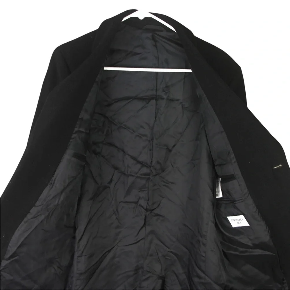 OUR LEGACY 1980-81 Black Cashmere Dinner Coat Mens 46 Black Wool Cashmere Blend - Picture 4 of 16